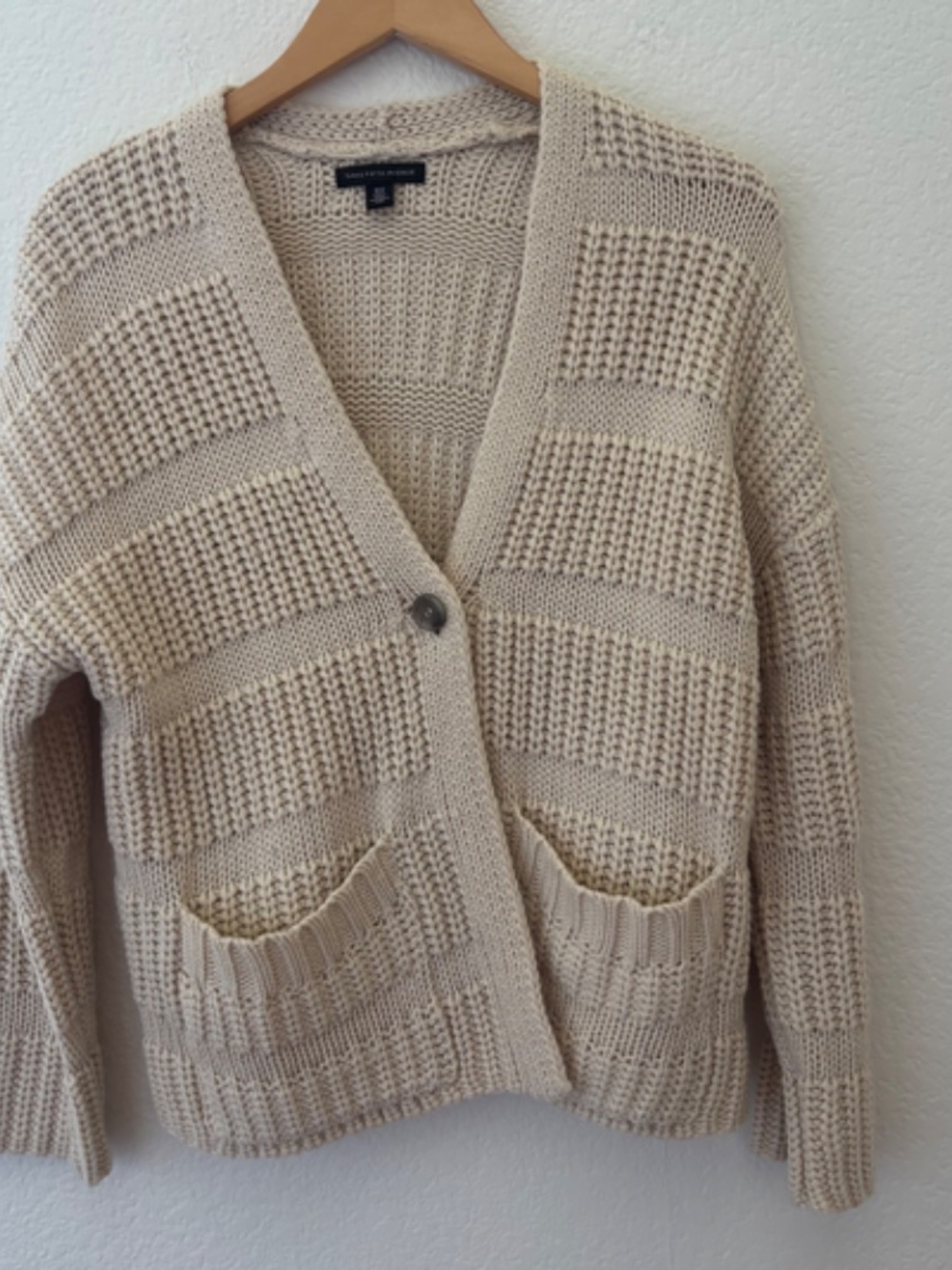 Saks Fifth Avenue wool blend knit button closure cardigan size XS - Picture 2 of 6
